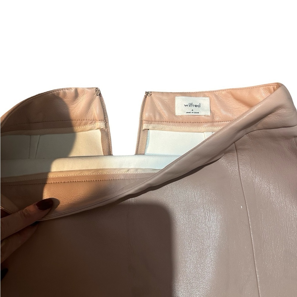 Wilfred Faux Leather Blush Pink - Picture 3 of 4